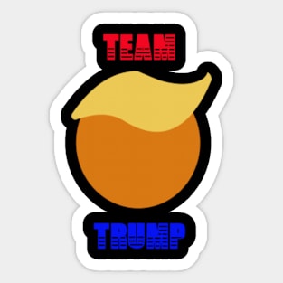 Team Trump Hair Design Sticker